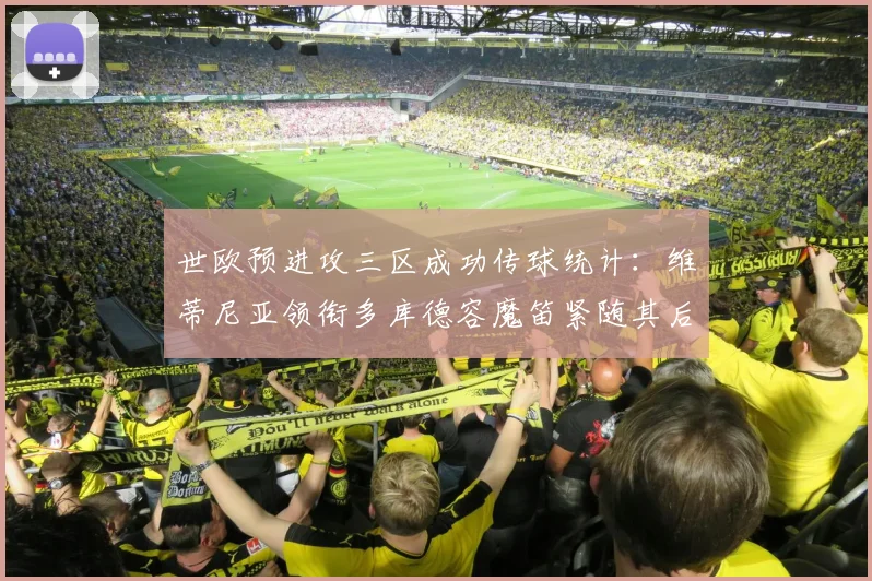 世欧预进攻三区成功传球统计：维蒂尼亚领衔多库德容魔笛紧随其后